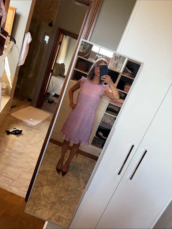 J. Crew Dresses & Skirts - J. Crew Lavender Crochet Cap-Sleeve Mini Dress